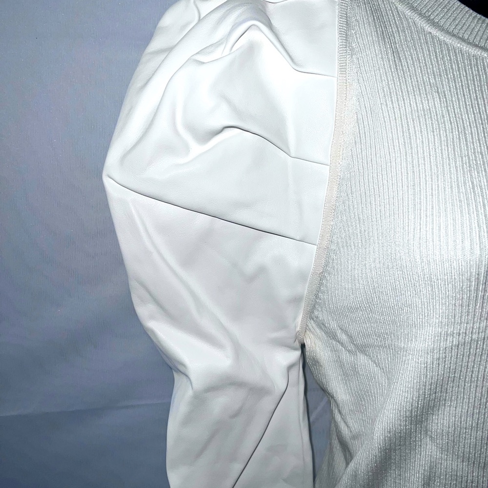 Brand New Sweater Blouse with Faux  Sleeves